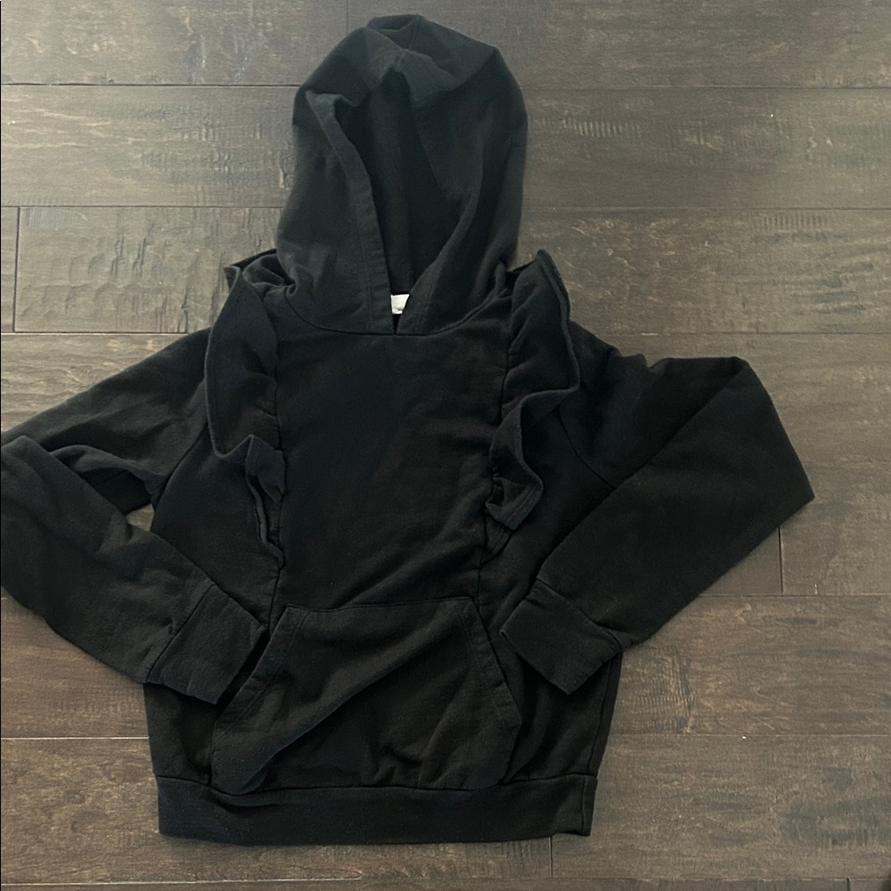 Anthropologie TLa ruffled hoody XS